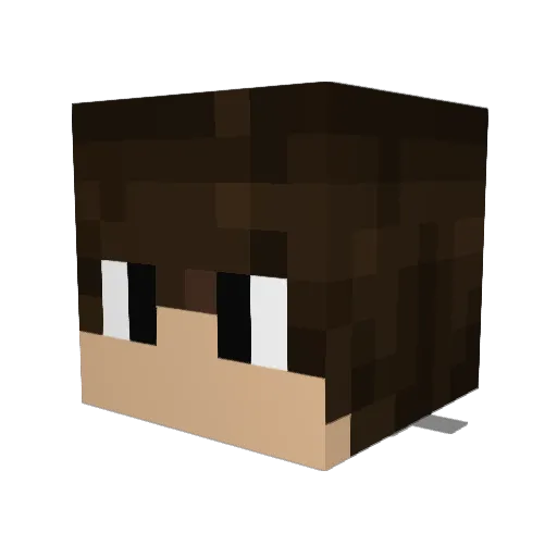 Dareck Minecraft avatar head, 3D render