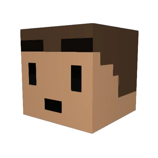 Dareczek69 Minecraft avatar head, 3D render