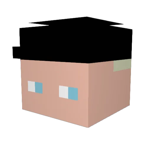 Daredevil111 Minecraft avatar head, 3D render