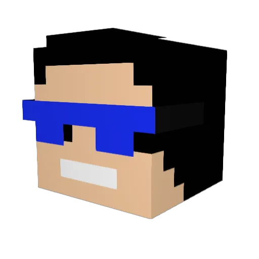 Darg_Gott Minecraft avatar head, 3D render