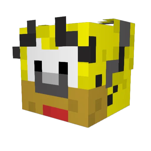 Dargand Minecraft avatar head, 3D render