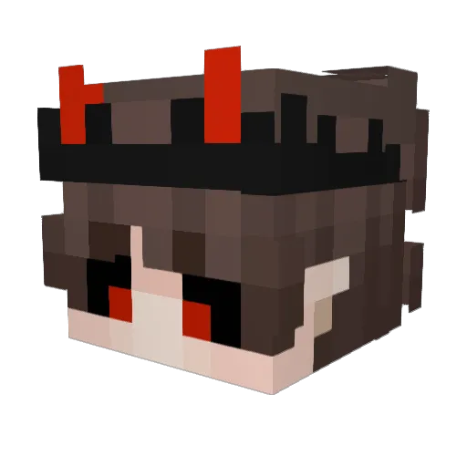 Dari303 Minecraft avatar head, 3D render