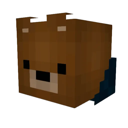 Dari_15_ Minecraft avatar head, 3D render