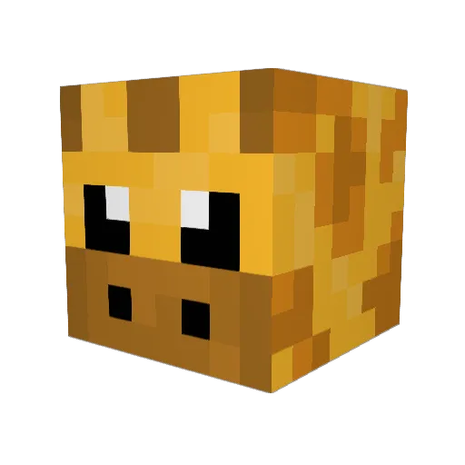 Daria1267 Minecraft avatar head, 3D render