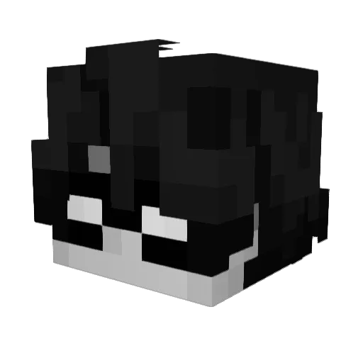 Darielgg Minecraft avatar head, 3D render