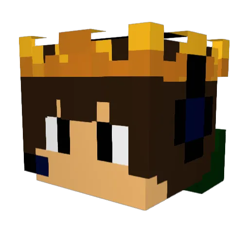 Darien1090 Minecraft avatar head, 3D render