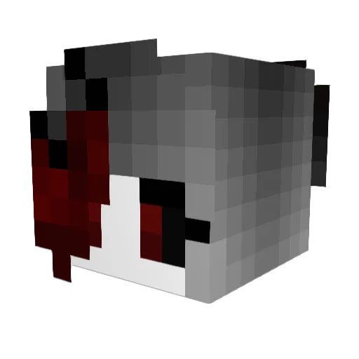 DarienIsCute Minecraft avatar head, 3D render