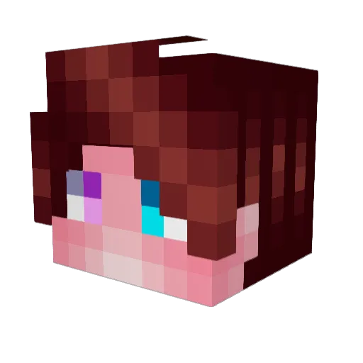 Darik972 Minecraft avatar head, 3D render