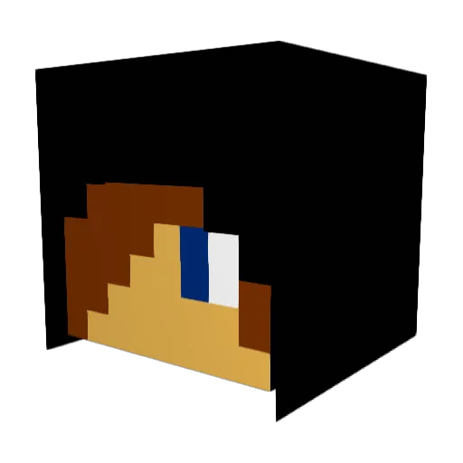 Dario0909 Minecraft avatar head, 3D render