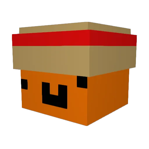 Dario3120 Minecraft avatar head, 3D render