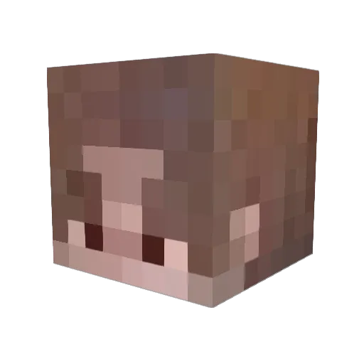 Dario9000 Minecraft avatar head, 3D render