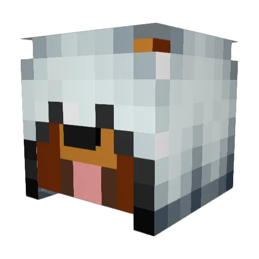 Dario99VLC Minecraft avatar head, 3D render