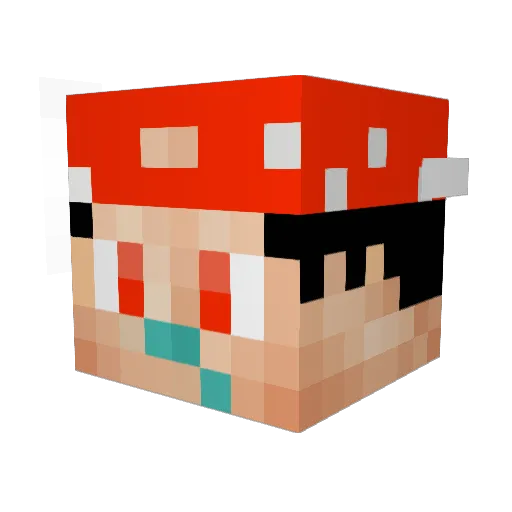 Dario_s_2 Minecraft avatar head, 3D render