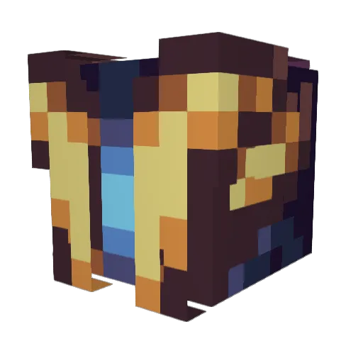 Dariocraft80 Minecraft avatar head, 3D render