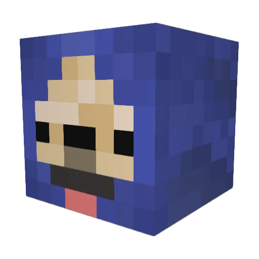 Darion1207 Minecraft avatar head, 3D render