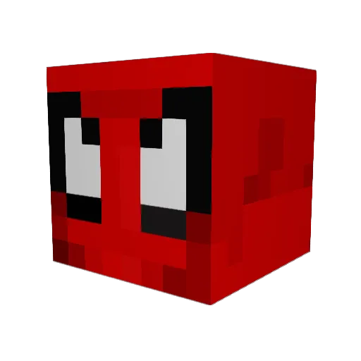 Darious07 Minecraft avatar head, 3D render