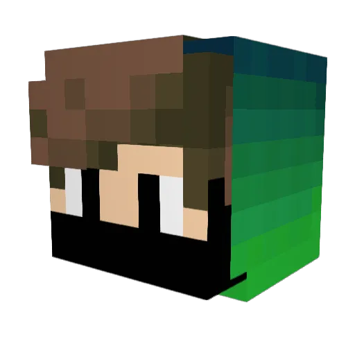 Darius16_ Minecraft avatar head, 3D render