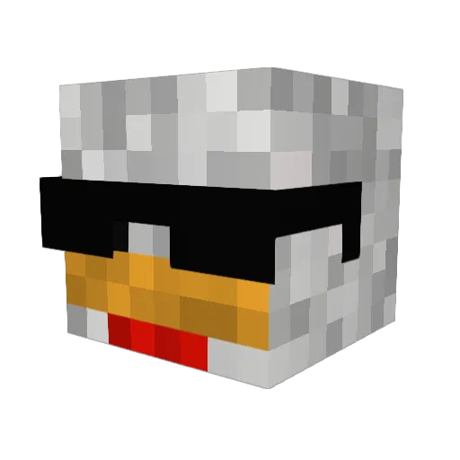Darius92 Minecraft avatar head, 3D render
