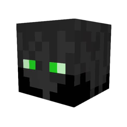 Dark1Reaver Minecraft avatar head, 3D render