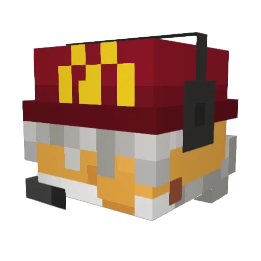Dark4004 Minecraft avatar head, 3D render