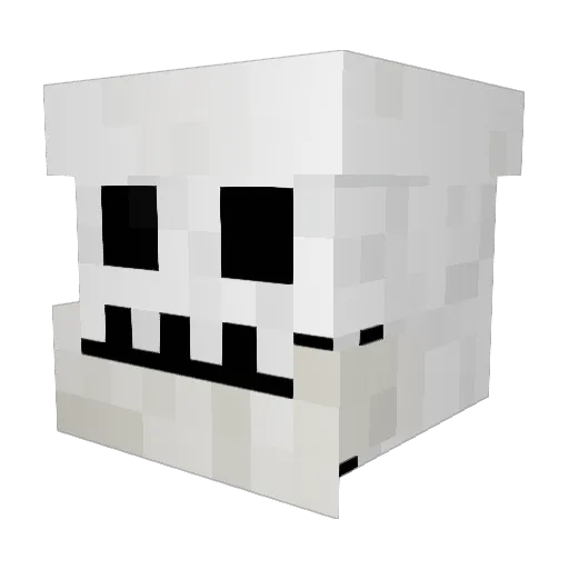 Dark4Eternity Minecraft avatar head, 3D render
