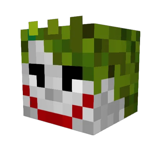 Dark692 Minecraft avatar head, 3D render