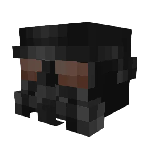 Dark90968 Minecraft avatar head, 3D render
