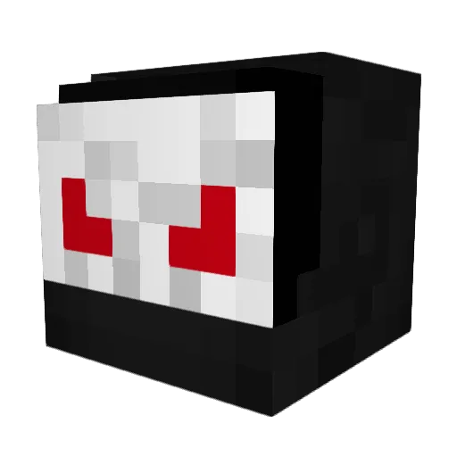 DarkAbyss09 Minecraft avatar head, 3D render