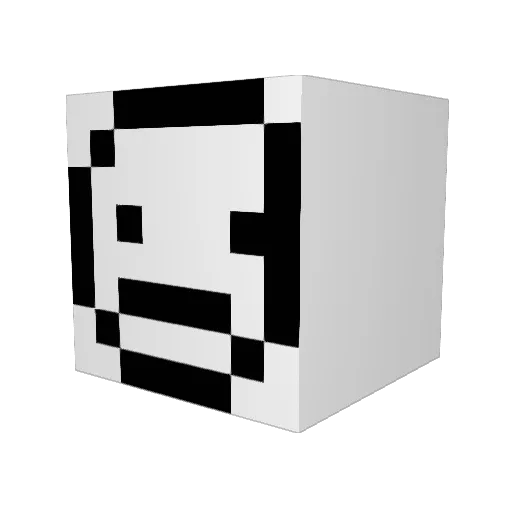DarkAlone53 Minecraft avatar head, 3D render