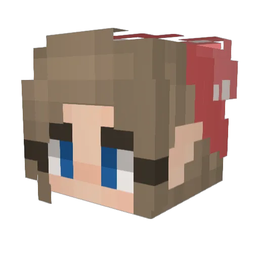 DarkAngel220 Minecraft avatar head, 3D render