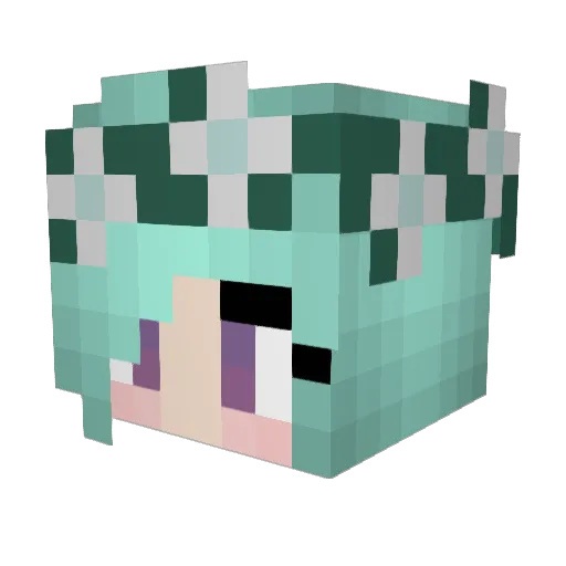 DarkAngel54 Minecraft avatar head, 3D render