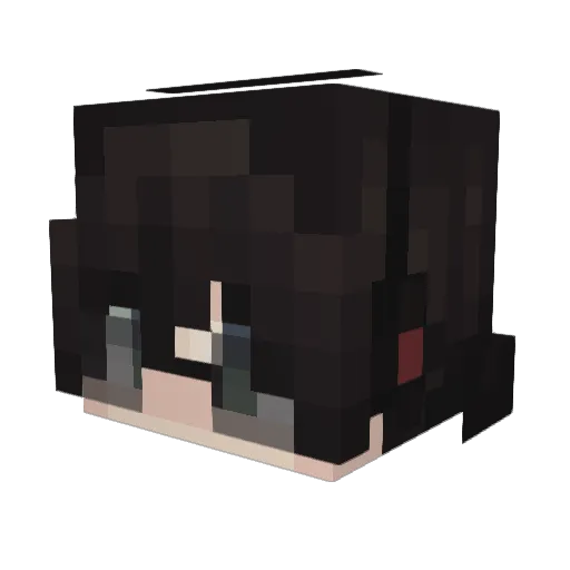 DarkAngel59107 Minecraft avatar head, 3D render