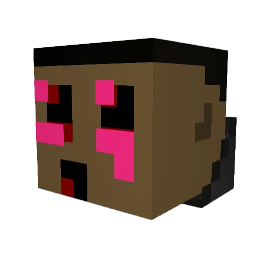 DarkArek216 Minecraft avatar head, 3D render