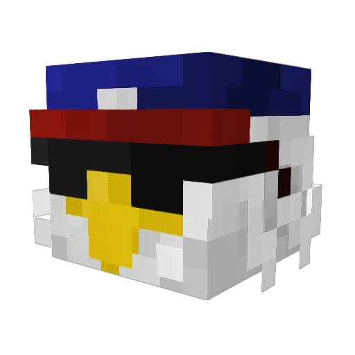 DarkAtronach Minecraft avatar head, 3D render