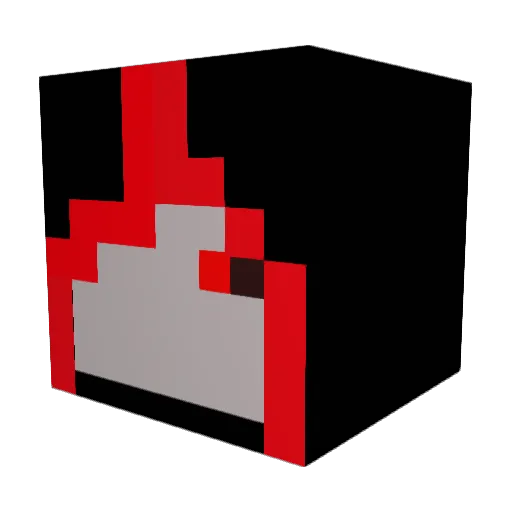 DarkB0lt Minecraft avatar head, 3D render