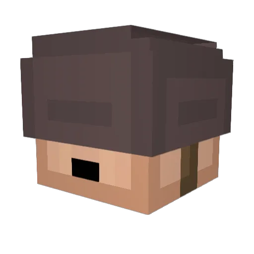 DarkBlade7557 Minecraft avatar head, 3D render
