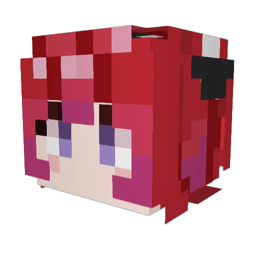 DarkBlaze_98 Minecraft avatar head, 3D render