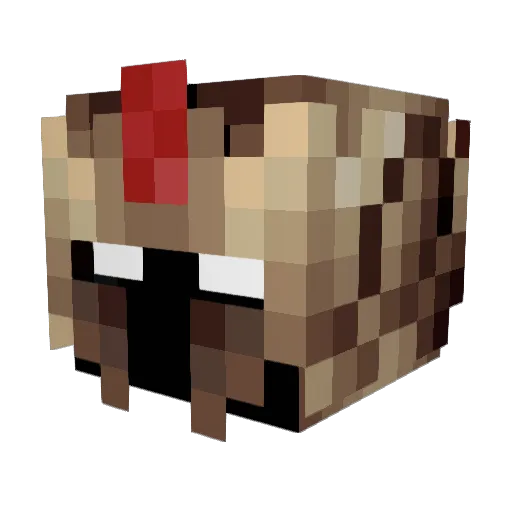 DarkBlu78 Minecraft avatar head, 3D render