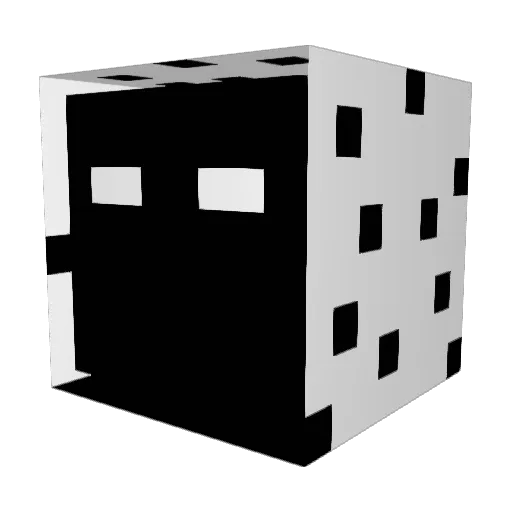DarkBreezel Minecraft avatar head, 3D render
