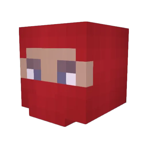DarkBullJoseph Minecraft avatar head, 3D render