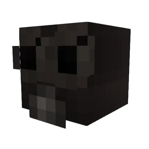 DarkChili Minecraft avatar head, 3D render