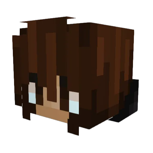 DarkChrizz Minecraft avatar head, 3D render
