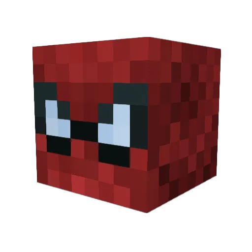 DarkCroww Minecraft avatar head, 3D render