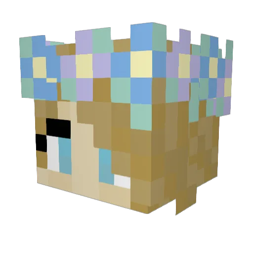 DarkDanzel Minecraft avatar head, 3D render