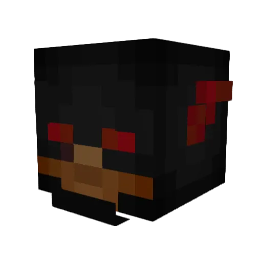 DarkDay66 Minecraft avatar head, 3D render