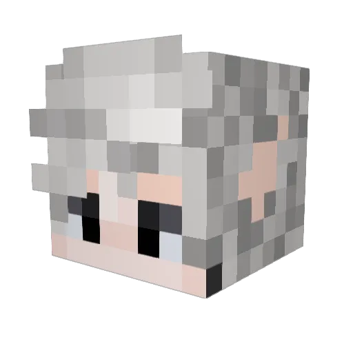 DarkDestroyerHD Minecraft avatar head, 3D render