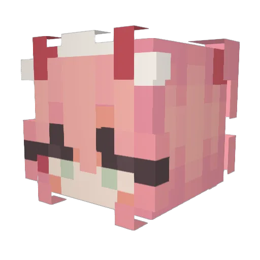 DarkDiamond_72 Minecraft avatar head, 3D render