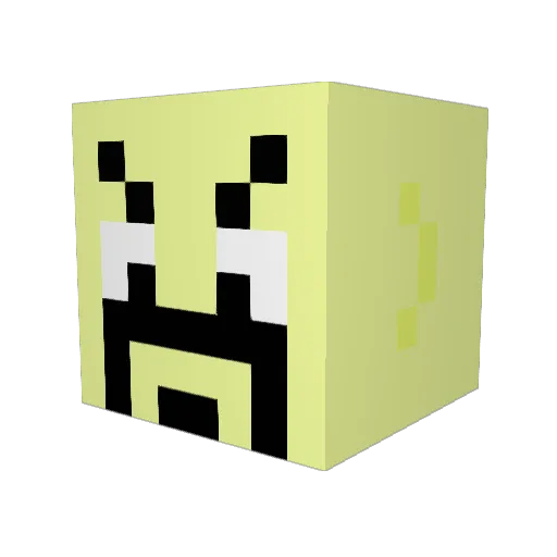DarkDoomsday Minecraft avatar head, 3D render