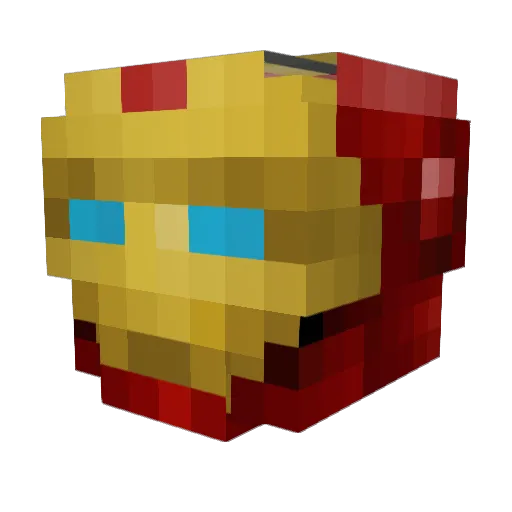 DarkDoorMan Minecraft avatar head, 3D render