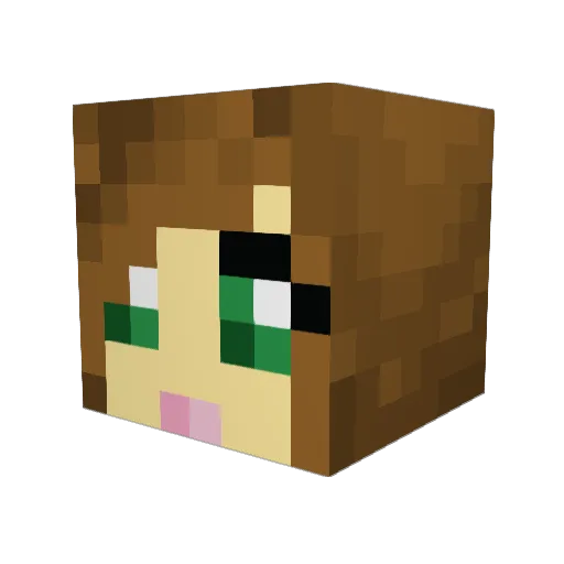 DarkDragonAngel Minecraft avatar head, 3D render